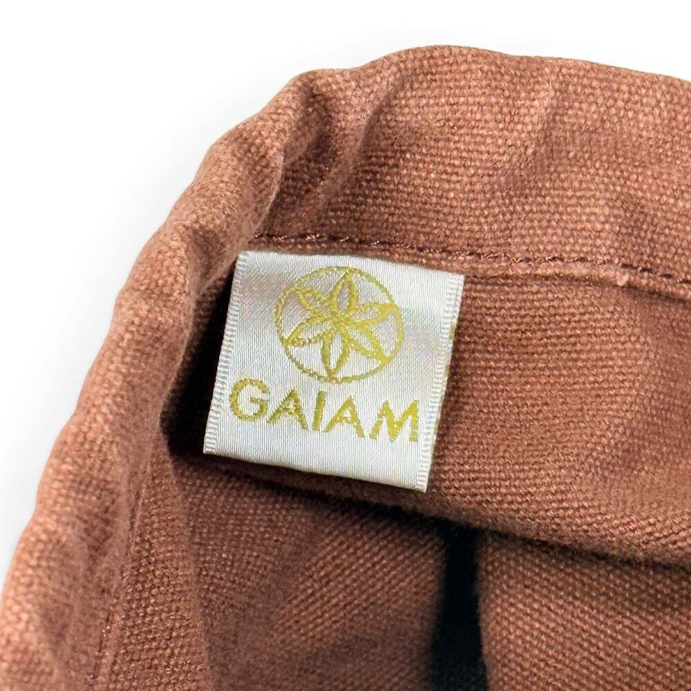 Gaiam Embroidered Cotton Canvas Yoga Mat Bag with Adjustable Strap - Picture 4 of 4